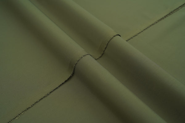 Zauq unstitched blended fabric suit Antique Olive