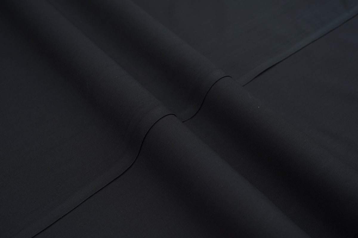 Zauq unstitched blended fabric suit Gunmetal Blue