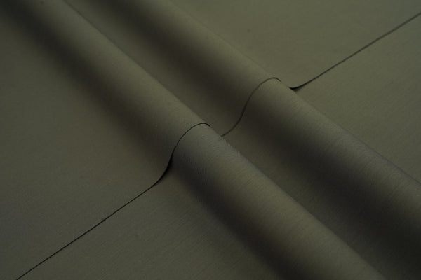 Aks-E-Meeran by Chaah-E-Meeran Men's Unstitched Blended Fabric Suit - Olive